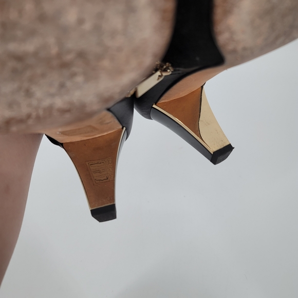 Jimmy Choo Harris Black Suede Booties Point Toe Size 38.5 - Picture 10 of 12